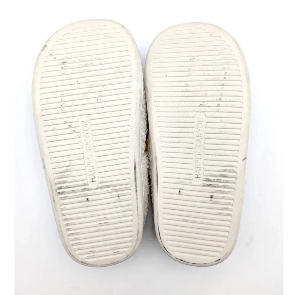 Harper Canyon Hearts Slip-On Slipper Shoes Kids' Cream Size US1/2M